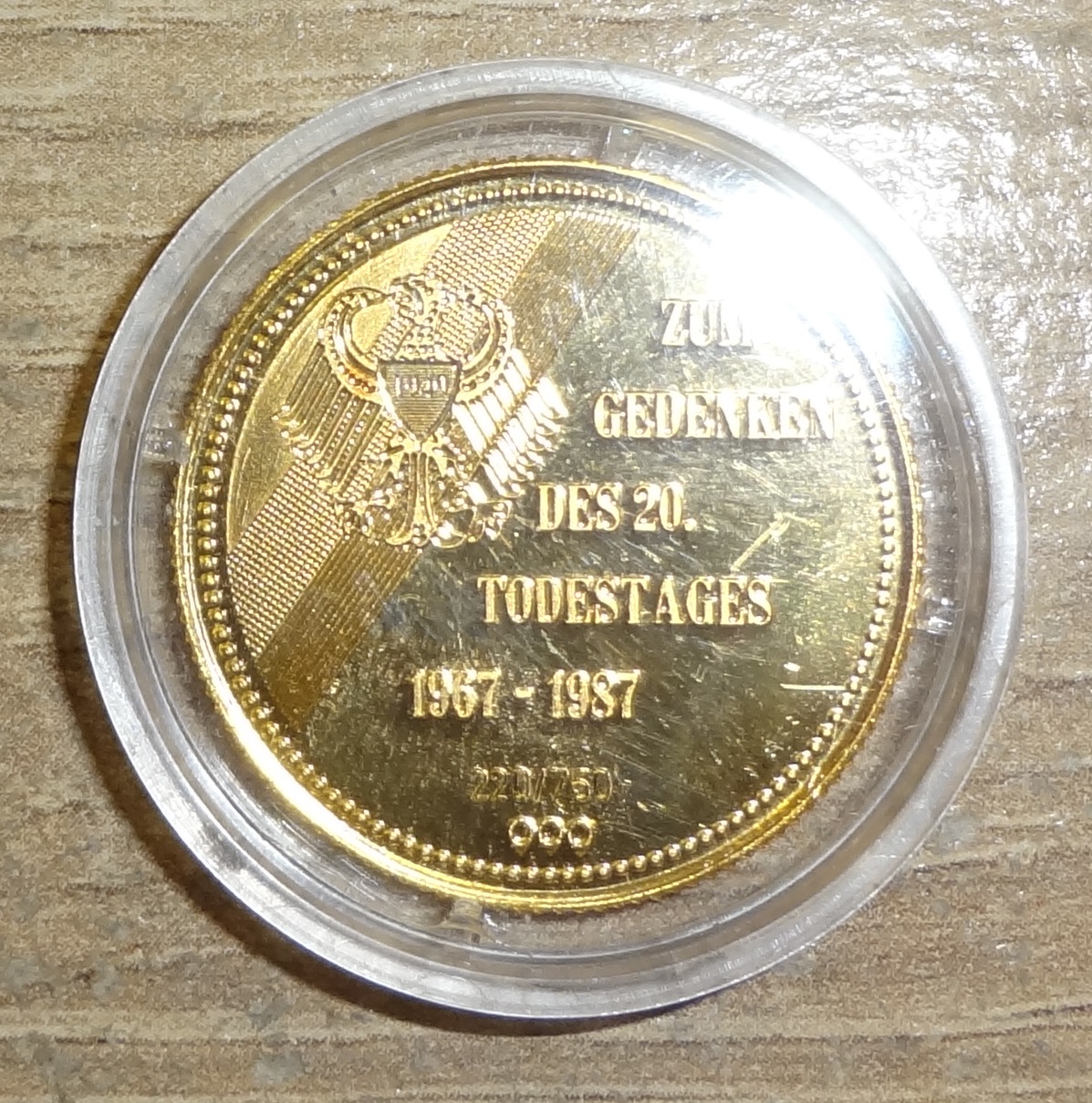 Konrad Adenauer Goldmünze 750